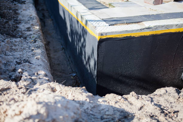 Residential Wet Basement Repair installation at a Burrton, KS home by SJ Waterproofing Pros